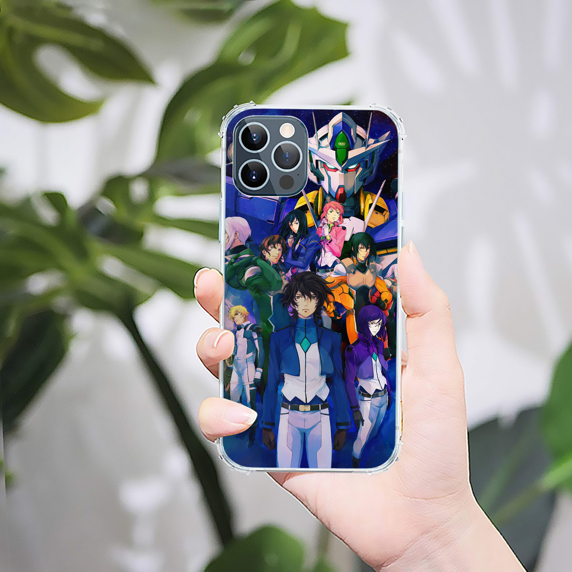 （画像用） 機動戦士ガンダム Mobile Suit Gundam 【iPhone 12シリーズ対応】透明スマホケース（クリアソフトケース）